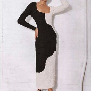 Mara Hoffman Monochrome Textured Midi Dress